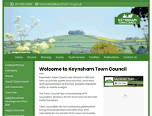 Tablet Screenshot of keynsham-tc.gov.uk